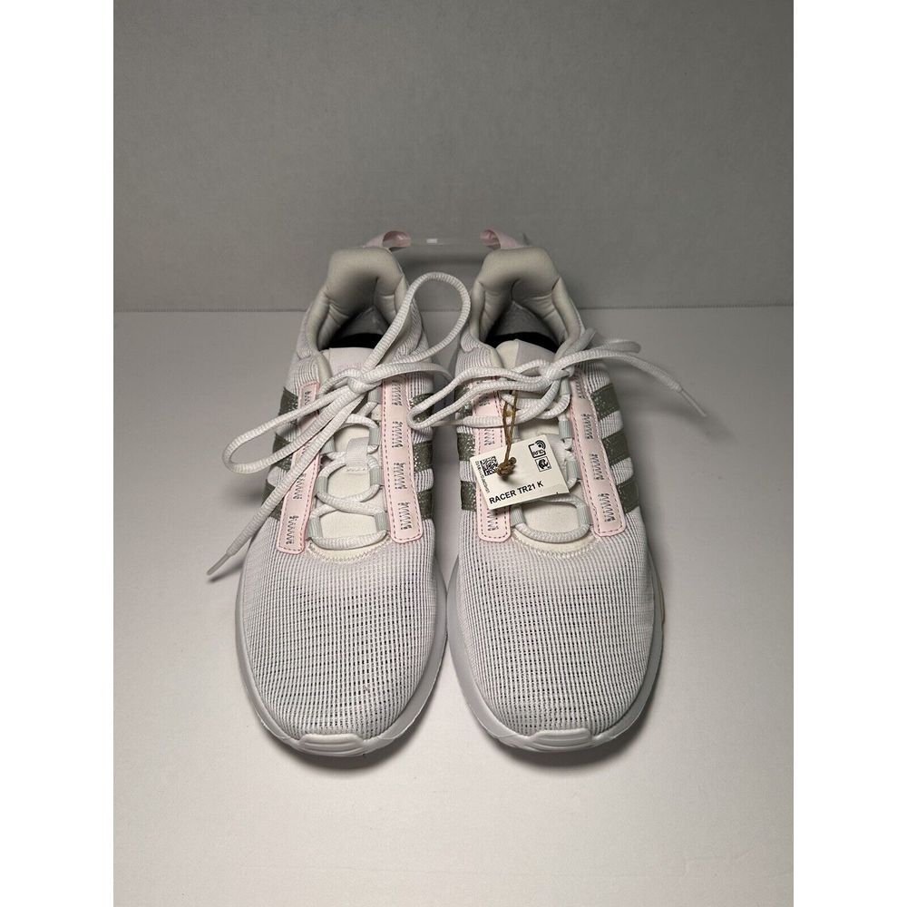 Adidas Racer TR21 Running Shoe Unisex Big Kid Size 5‎ 1/2 NWOB White/Pink/Gray